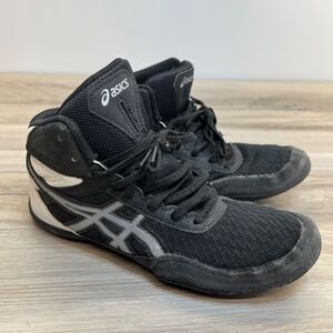 ASICS Matflex Size 6 EU 37.5 Wrestling Shoes Black Sneakers F130620